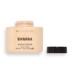 Revolution, Loose Baking Powder, Makeup Setting Powder, Long-Lasting Coverage, Mattifies & Reduces Shine, Banana, 1.12 oz