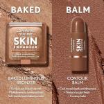 COVERGIRL TruBlend Skin Enhancer Baked Luminous Bronzer, with Hyaluronic Acid & White Rose Extract, Blends Seamlessly - 320 Caramel (Medium Bronze with Copper Swirls)