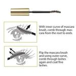 HEROINE MAKE by KISSME Brown Mascara Waterproof with Curvy Brush for Eye Makeup for Women, Mascara Volume & Length Defining Fiber Long-lasting False Eyelash Effect, Made in Japan, 1 EA