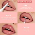 BINGBRUSH 2PCS Lip Gloss Set, Creamy 2-in-1 Lip Liner & Gloss Combo, Hydrating Lip Plumper Lifter, Easy-to-Apply Lip Tint for Daily, Work & Party, Women's Makeup