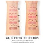 BINGBRUSH 2PCS Lip Gloss Set, Creamy 2-in-1 Lip Liner & Gloss Combo, Hydrating Lip Plumper Lifter, Easy-to-Apply Lip Tint for Daily, Work & Party, Women's Makeup