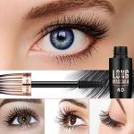 4D Silk Fiber Lash mascara, Waterproof Mascara Black Volume and Length, Natural Lengthening and Thick, Smudge-Proof,No Clumping, Instantly Create The Look of Lash Extensions, All Day Full, 2 Pack