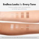 ELROEL BLANC Cover Cream Stick V - Korean Color-Changing Foundation with Detachable Brush - Full to Medium Coverage Base Makeup (201 Light, 0.45 oz)