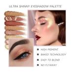 K'APEINE 8 Colors Baked Powder Palette, Pink Gold Brown Face Highlighter Eyeshadow Blush Contour Makeup Palette All Face Baked Makeup Kit Blendable Highlighter for Women Daily, Parties,Festivals-02#