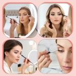 Molain 9Pcs Eyeliner Brush Set, Fine Angled Eyeliner Brush Ultra Thin Slanted Angled Eyeliner Makeup Brushes Set Fine Point Eyebrow Brushes Eye Makeup Tool with Synthetic Bristles