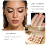 K'APEINE 8 Colors Baked Powder Palette, Pink Gold Brown Face Highlighter Eyeshadow Blush Contour Makeup Palette All Face Baked Makeup Kit Blendable Highlighter for Women Daily, Parties,Festivals-02#