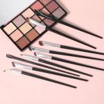 Molain 9Pcs Eyeliner Brush Set, Fine Angled Eyeliner Brush Ultra Thin Slanted Angled Eyeliner Makeup Brushes Set Fine Point Eyebrow Brushes Eye Makeup Tool with Synthetic Bristles