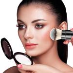 DUcare Retractable Airbrush Kabuki Brush for All Face Makeup & Foundation for Liquid, Cream and Powder Face Makeup With Aluminum Handle