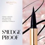 SELESTIA BEAUTY Black Liquid Eyeliner Pencil Queen Cobra – Long-Lasting – Quick-Drying, No Flaking – Thin Applicator & Intense Color – 0.016 fl.oz