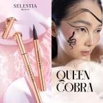SELESTIA BEAUTY Black Liquid Eyeliner Pencil Queen Cobra – Long-Lasting – Quick-Drying, No Flaking – Thin Applicator & Intense Color – 0.016 fl.oz