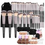 MAANGE Makeup Brushes 51 Pcs Makeup Kit, Multi-functional Makeup Tool Set with Makeup Brush Foundation Brush Make up Brushes Set (Black Gold)