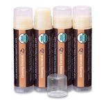 Earth's Daughter USDA Organic Lip Balm 4-Pack Creamy Coconut Flavor - Beeswax, Coconut Oil, Vitamin E - Best Lip Repair Chapstick for Dry Cracked Lips