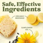 Earth's Daughter USDA Organic Lip Balm 4-Pack Creamy Coconut Flavor - Beeswax, Coconut Oil, Vitamin E - Best Lip Repair Chapstick for Dry Cracked Lips