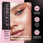 WINKGIGGLE Black Eyeliner No Budge Retractable Eye Liner, Creamy Pigmented & Waterproof Creates Bold & Defined Lines Vegan & Cruelty-Free Easy to Apply （Black）