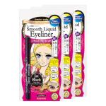 Heroine Make by KISSME Waterproof Eyeliner with Ultra-Fine 0.1mm Tip, Liquid Eyeliner Pen for Sensitive Skin, Cat Eye Liner for Long Lasting Wear, Made in Japan, Jet Black, 3 EA, SMOOTH