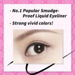 Heroine Make by KISSME Waterproof Eyeliner with Ultra-Fine 0.1mm Tip, Liquid Eyeliner Pen for Sensitive Skin, Cat Eye Liner for Long Lasting Wear, Made in Japan, Jet Black, 3 EA, SMOOTH