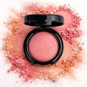 K'APEINE Baked Blush, Single Powder Pink Blush for Cheeks Shimmer Silky Smooth Pressed Powder Blushes Blendable Highly Pigment Makeup Palette Long-Lasting Face Makeup for Women Festivals-01#
