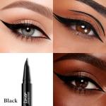 Jutqut Black Waterproof Liquid Eyeliner, Long-lasting Eye Liner with Ultra-Fine Brush-Tip for Precise Finish, Smudge-Proof Transfer-Resistant Formula, Smooth Glide Micro Angled Liquid Liner Pen