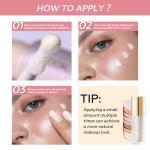 FOCALLURE Shimmer Liquid Highlighter, Smooth Cream Formula and Non-greasy Finish,Delivers a Natural Glow, Long Lasting Illuminator Highlighter Face Enhancing Makeup,Golden Wind