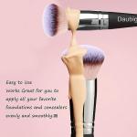 Daubigny Dual-ended Foundation Brush Concealer Brush Perfect for Any Look Premium Luxe Hair Rounded Taperd Flawless Brush Ideal for Liquid, Cream, Powder,Blending,Concealer