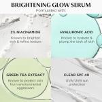 IT Cosmetics CC+ Nude Glow (Light) - Medium Coverage Foundation with SPF 40 & Brightening Glow Serum, Lightweight Skin Tint, 2% Niacinamide + Hyaluronic Acid, Up to 24H Hydration - 1.08 fl oz