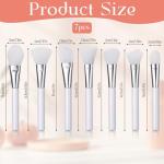 7 PCS Silicone Face Mask Applicator Face Mask Brush Applicator Faces Spatula Multiple Brush Heads for Mud, Clay, Body Lotion, Bb Cream