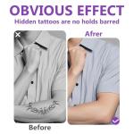 Tattoo Cover Up Makeup Waterproof, 2 Colors Tattoo Concealer, Invisible Tattoo Cover Up, Suitable for Tattoos Scars and Spots, for All Skin Types