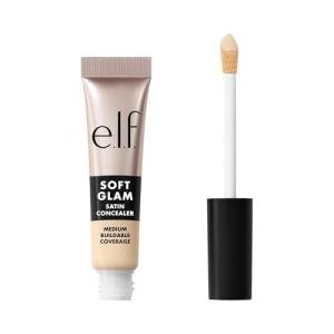 e.l.f. Soft Glam Satin Concealer, Medium Coverage For Blemishes & Under-Eye, Crease-Resistant, Long Lasting, Vegan & Cruelty-Free, 11 Fair Neutral