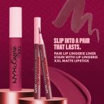 NYX PROFESSIONAL MAKEUP Lip Lingerie Liner Stain, Seamless Make Up with All-Day Color, Waterproof Lip Stain Finish - Naughty Nude (Warm Nude)