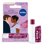 NIVEA Blackberry Pie Lip Balm, Nourishing Lip Care, Bridgerton Limited Edition Tinted Lip Balm with Blackberry Flavor and Shea Butter, 3-in-1 Moisture, Repair and Color, 0.17 Oz Stick