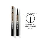 Absolute New York MELL01 Insanely Black Drawing Felt Liquid Eyeliner, Waterproof and Smudegeproof, Long Lasting, Contact Lens Friendly Liquid Eyeliner