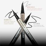 Absolute New York MELL01 Insanely Black Drawing Felt Liquid Eyeliner, Waterproof and Smudegeproof, Long Lasting, Contact Lens Friendly Liquid Eyeliner