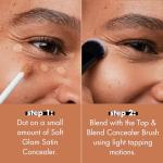 e.l.f. Tap & Blend Concealer Brush, Covers Blemishes & Dark Spots For An Airbrushed Finish With A Precision Tip, Synthetic, Vegan, & Cruelty-Free