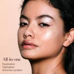 JOOCYEE Jelly Highlighter Stick, Silver Pearl Shimmer Dewy Glow Makeup with Cooling Jelly Texture, Long Lasting Smudge Proof Radiant Face Highlighter