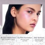 JOOCYEE Jelly Highlighter Stick, Silver Pearl Shimmer Dewy Glow Makeup with Cooling Jelly Texture, Long Lasting Smudge Proof Radiant Face Highlighter