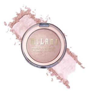 Milani Baked Highlighter - Long-Lasting Powder for Natural Radiant Glow- Buildable & Blendable Face Makeup with Lit-From-Within Finish- Vegan, Cruelty-Free & Talc-Free, Made in Italy, Dolce Perla