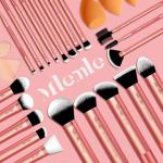 Makeup Brushes Set, Mlemle Professional 26 Pcs Makeup Kit, Include Powder Blush Concealers Foundation Eye shadows 21 Pcs Makeup Brushes and 2 Powder Puff, 3 Makeup Sponge(A04)