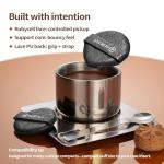 ALBEAUT Rubycell Cushion Puff, 6-Pack Teardrop Round Foundation Applicators for Cushion Makeup, Liquid & Cream Formulas, Lace-Detail PU Back with Elastic Strap, Precision Edge for Detail Tapping