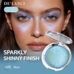 Holographic Blue Highlighter Makeup with Violet Shift, Icy Duochrome meatllic Cream Face Highlight Chameleon Sparkle Soft Shimmer Glitter Waterproof Long Lasting Arora Blue body Eye highlighter#0.56oz