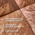 COVERGIRL TruBlend Skin Enhancer Baked Luminous Bronzer, with Hyaluronic Acid & White Rose Extract, Blends Seamlessly - 310 Toasted Butterscotch (Light Medium Bronze with Rose Gold Swirls)