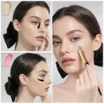 AMORTALS Concealer Brush, Concealer Brush Under Eye, Concealer Blending Brush, Precision Face Synthetic Makeup Brush for Concealing Blending Setting with Powder Liquid Cream Cosmetics