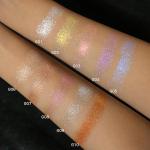 Holographic Blue Highlighter Makeup with Violet Shift, Icy Duochrome meatllic Cream Face Highlight Chameleon Sparkle Soft Shimmer Glitter Waterproof Long Lasting Arora Blue body Eye highlighter#0.56oz