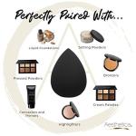 Aesthetica Cosmetics Beauty Sponge Blender - Latex Free and Vegan Makeup Sponge Blender - For Powder, Cream or Liquid Application (5 Pack)