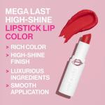 wet n wild Mega Last High-Shine Lipstick Lip Color, Infused with Seed Oils For a Nourishing High-Shine, Buildable & Blendable Creamy Color, Cruelty-Free & Vegan - Jam With Me