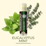 Earth's Daughter SPF Lip Balm Eucalyptus Mint 4-Pack - Lip Sunscreen, SPF 15, Organic Ingredients, Beeswax, Coconut Oil, Vitamin E - Hypoallergenic, Gluten Free