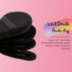 Scaups 24Pcs Black and Pink Powder Puff, Triangle Powder Puffs, Powder Puffs for Makeup and Cosmetic Foundation