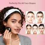 Scaups 24Pcs Black and Pink Powder Puff, Triangle Powder Puffs, Powder Puffs for Makeup and Cosmetic Foundation