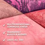 COVERGIRL TruBlend Skin Enhancer Baked Luminous Blush, with Hyaluronic Acid & White Rose Extract, Blends Seamlessly - Rose Latte (Nude with Pink Swirls)