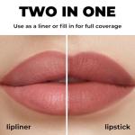 Lamel Matte Gel Lip Liner Pencil | Weightless & CreamyTexture - Sharpenable - Longwear & Waterproof - High Pigmented & Flawless Finish - Cruelty-free & Paraben-Free,- 410, 1,7g/0.05oz