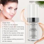 YEUGSCKA Color Changing Foundation, 2 Pack, Liquid, Moisturizing, Sunscreen, 30ml